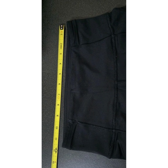 Lululemon 'Fast Free' Crop II *Nulux 19" Women 4 Pockets Gym Black Yoga EUC - Picture 8 of 10